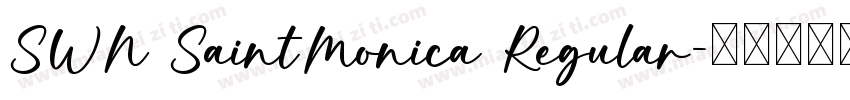 SWN SaintMonica Regular字体转换